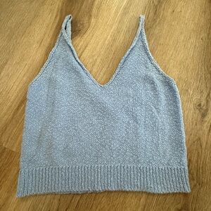 Women's Blue Knit Top